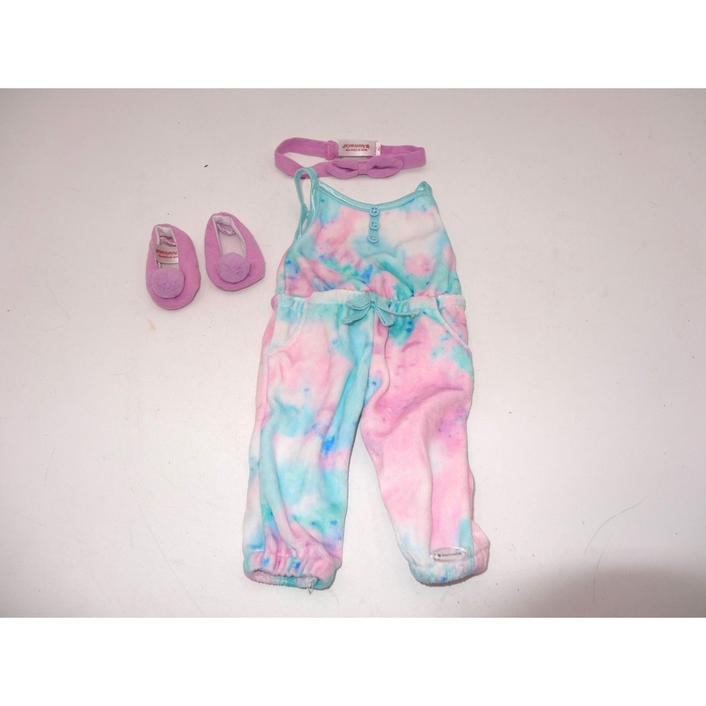 American Girl Truely Me Seize The ZZZs PJs Pajamas and Slippers Headband